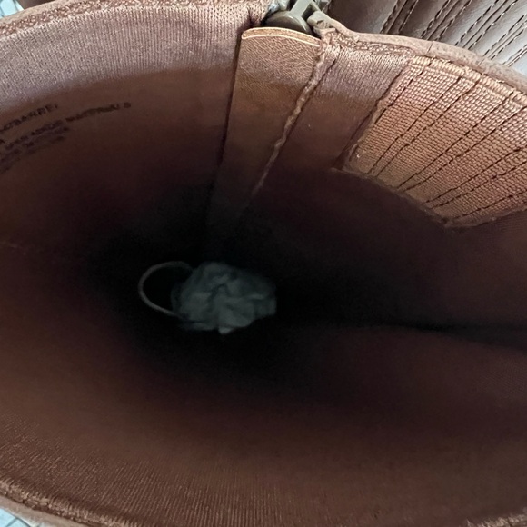 Seychelles New Cognac Brown Knee-High Platform Lug Sole Boots - Size 7.5 - Picture 6 of 7